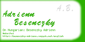 adrienn besenczky business card